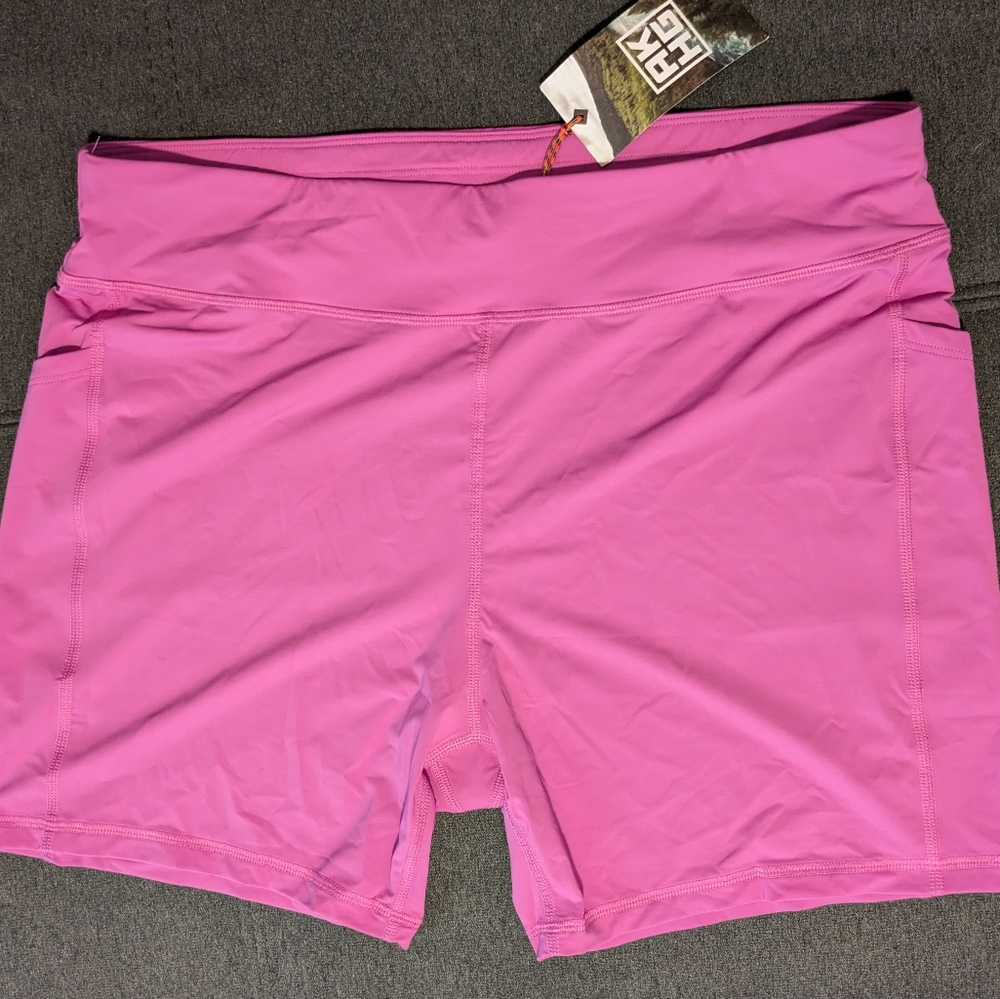 Magenta High Rise Swim Shorts, Duluth Trading Co, size XL, NWT